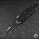(#GT-113212) Guardian Tactical Recon-040 Black S/E Part Serrated - Front