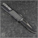 (#GT-92212) Guardian Tactical Recon-035 CF Inlay Two-Tone Black S/E Part Serrated - Back