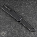 (#GT-93122) Guardian Tactical Recon-035 Black Tactical Tanto Part Serrated - Back