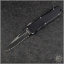 (#GT-93212) Guardian Tactical Recon-035 Two-Tone Black S/E Serrated - Front