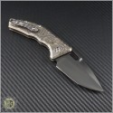 (#HER-Ti) Heretic Knives Blazed Titanium Auto Martyr Black Plain - Back