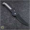 (#HG-0061) Microtech LUDT Black Part Serrated - Back
