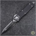 (#HG-0068) Microtech Combat Troodon D/E Black Fully Serrated - Front