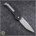 (#HG-0096) Microtech LUDT Satin Partially Serrated - Back