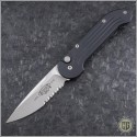 (#HG-0096) Microtech LUDT Satin Partially Serrated - Front