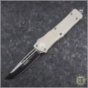 (#HG-0099) Microtech Tan Troodon S/E Black Plain - Front