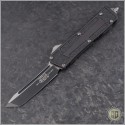 (#HG-0114) Microtech QD Scarab T/E Black Plain - Front