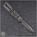 (#HG-0115) Microtech Tachyon Black Plain - Back