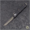 (#HG-0117) Microtech UTX-70 T/E Damascus Standard  - Front