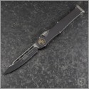 (#HG-0127) Microtech Halo VI S/E Black Plain - Front