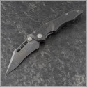 (#HG-0138) Microtech Vector Black Plain Manual Folder - Front