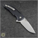 (#HO-X1-Micro-BK) Hogue X1-Micro (24170) - Tumbled Plain Blade, Matte Black Handle - Back