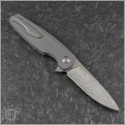 (#HOLT-MOR-001) Holt Bladeworks Morpheus Damascus Carbon Fiber Inlay - Back