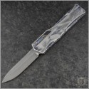 (#HTK-CLRC-D) Heretic Knives Cleric S/E Damascus w/ Carbon Fiber Cover - Back