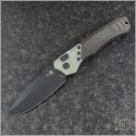 (#HTK-H000-4A-JADEUCF) Heretic Knives Wraith Auto Jade Bolster CF Handle - Front