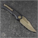 (#HTK-H002-7A) Heretic Knives Wraith V4 Bowie Bronze Plain - Back