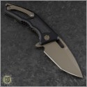 (#HTK-H009-4A-FDE) Heretic Knives Medusa Manual Tanto Cerakote w/ FDE Hardware - Back
