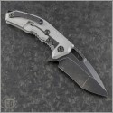 (#HTK-H010-8A-BLZ) Heretic Knives Blizzardworn Medusa Flipper Recurve Black - Back