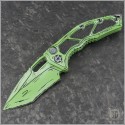 (#HTK-H012-CS-TX) Heretic Knives Cell Shaded Toxic Green Medusa Auto Recurve - Front