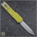 (#HTK-H014-2A-GR) Heretic Knives Cleric OTF Clip Point Stonewash w/ Green Handle - Back