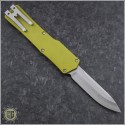 (#HTK-H014-2A-TA) Heretic Knives Cleric OTF Clip Point Stonewash w/ Tan Handle - Back