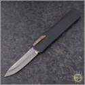(#HTK-H014-DAM-CF1) Heretic Knives Cleric S/E Damascus w/ Carbon Fiber Cover - Front