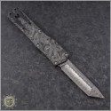 (#HTK-H015-DAM-CF2) Heretic Knives Cleric T/E Damascus w/ Carbon Fiber Cover - Back