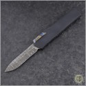 (#HTK-H017-DAM-CF3) Heretic Knives Cleric Recurve Damascus w/ Carbon Fiber Cover - Front