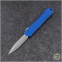 (#HTK-H024-2A-BL) Heretic Knives Blue Manticore-S D/E Stonewash - Front