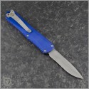 (#HTK-H029-5A-BLU) Heretic Knives Blue Manticore-E Recurve Battleworn - Back