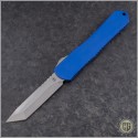 (#HTK-H031-2A-Blueb) Heretic Knives Blue Manticore-X T/E Stonewash Blemish - Front