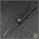 (#HTK-H032-6A-SB) Heretic Knives Manticore-X D/E DLC w/ Red G10 Button - Front