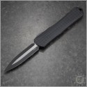 (#HTK-H032F-10A-T) Heretic Knives Manticore-X D/E Black Frag handle - Front