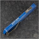 (#HTK-H033-2A-BD) Heretic Knives Distressed Blue Manticore-X Recurve Stonewash Plain - Additional View