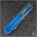 (#HTK-H033-2A-BD) Heretic Knives Distressed Blue Manticore-X Recurve Stonewash Plain - Additional View