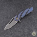(#HTK-H036-2A-B) Heretic Knives Tenshi Prototype Blue Ti - Front