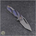 (#HTK-H036-2A-P) Heretic Knives Tenshi Prototype Purple Ti - Back
