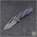 (#HTK-H036-2A-P) Heretic Knives Tenshi Prototype Purple Ti - Front