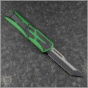 (#HTK-H040-14A-GRN) Heretic Knives Green Colossus T/E Battle Black Plain - Back