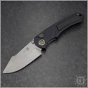 (#HTK-H048-2A) Heretic Knives Pariah D/A Stonewash Plain - Front