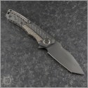 (#HTK-H101-6A-CFFTi) Heretic Knives Manual Wraith Carbon Fiber Handle with Flamed Ti Bolster - Back