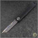 (#HTK-MANX-TE) Heretic Knives Manticore-X T/E Blued Damascus - Front