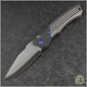 (#HTK-WRAITH-1) Heretic Knives Wraith CF Bolster Takefu Shiro 2 San Mai Blade - Front