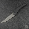 (#JH-Sliver-AR2) Jake Hoback Knives Sliver Black Plain - Front