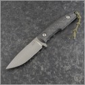 (#KD-Sigma-01) KD Knives Sigma Hand Rubbed Satin Carbon Fiber Handle - Front