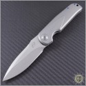 (#LM-SDCV2) Liong Mah Design Slim Daily Carry Ti Framelock Flipper - Front