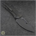 (#MKT-GEN-BK) Medford Knife & Tool General Black PVD Standard Plain with Black Ti Handles - Back