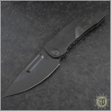(#MKT-GEN-BK) Medford Knife & Tool General Black PVD Standard Plain with Black Ti Handles - Front