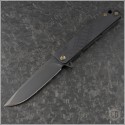 (#MKT-M48-001) Medford Knife & Tool M48 S/E Black Plain - Front