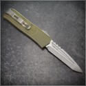 (#MKT-MERC1-009) Medford Knife & Tool OD Green Merc-1 OTF T/E Blade Tumbled - Back